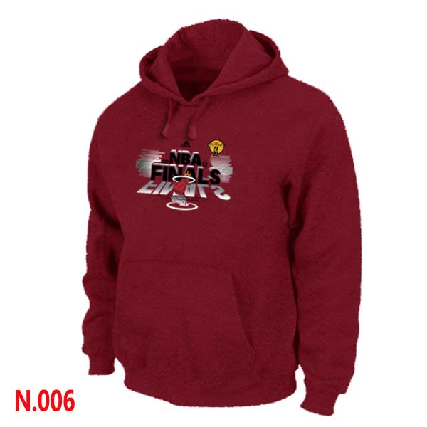 Mens Miami Heat Red Pullover Hoodie